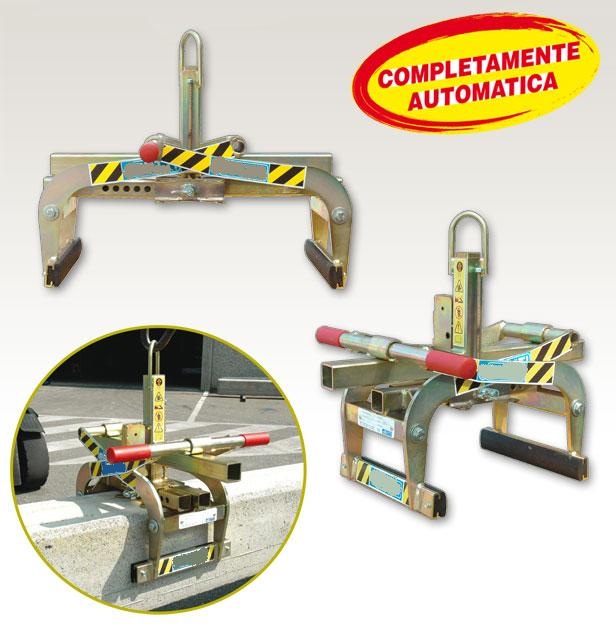 pinza per superfici parallele, pinza per cordoli automatica